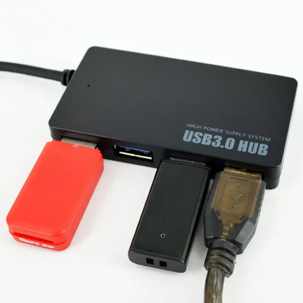 3 0 концентратор USB3.0 4 Порты и разъёмы разнообразия ABS Plug And Play матовое покрытие
