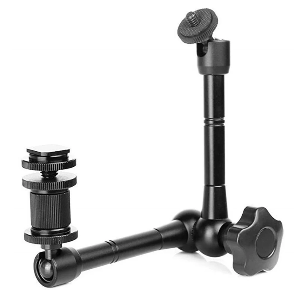 Black Space Saving Anti-slip Multifunction Camera Accessory Crab Clip Magic Arm Set Easy To Install Stable Friction Articulating