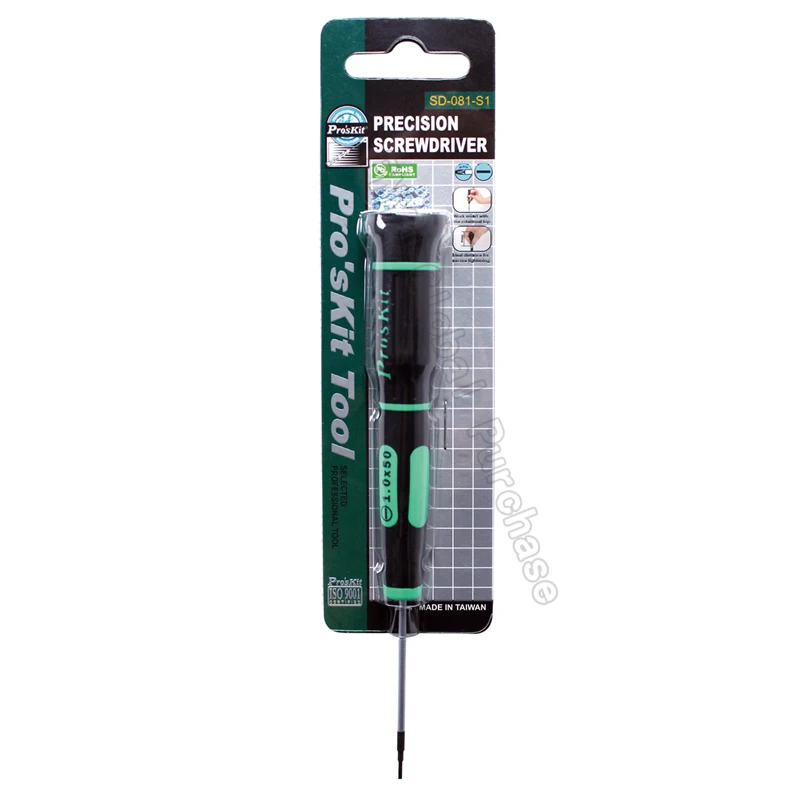 SD-081-S1 Pro'skit SD-081 шлицевая Прецизионная отвертка Подходит для прецизионных 3C электронных ремонтных плоских отверток, таких как мобильный телефон - Цвет: SD-081-S1