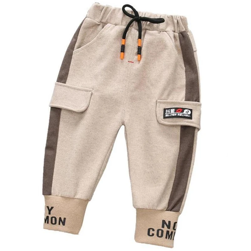 

Winter Children's Pants Fashion Baby Boys Long Trousers Thick Boys Pocket Cargo Pants Kids Overalls Baby Clothing