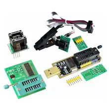 

New CH341A 24 25 Series EEPROM Flash BIOS USB Programmer Module + SOIC8 SOP8 Test Clip + 1.8V adapter + SOIC8 Adapter DIY KIT