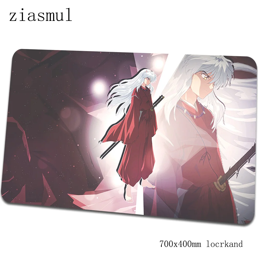 Inuyasha коврик для мыши 700x400x3 мм игровой коврик для мыши большой коврик для геймера лучшая игровая компьютерная настольная клавиатура со встроенной мышью очаровательные игровые коврики - Цвет: Size 700x400x3mm