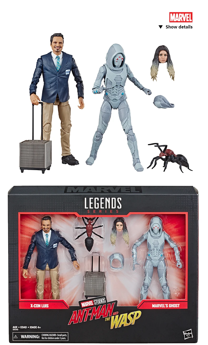 Hasbro Marvel Legends серия человек-муравей и ОСА масштаб в стиле фильма X-Con Luis и Marvel's Ghost Коллекционная фигурка