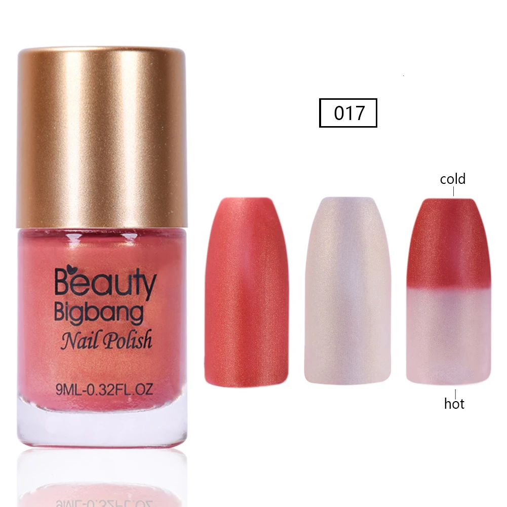 BEAUTYBIGBANG 9 мл блеск Температура Изменение цвета термальный лак для ногтей лак для нейл-арта изменение лака