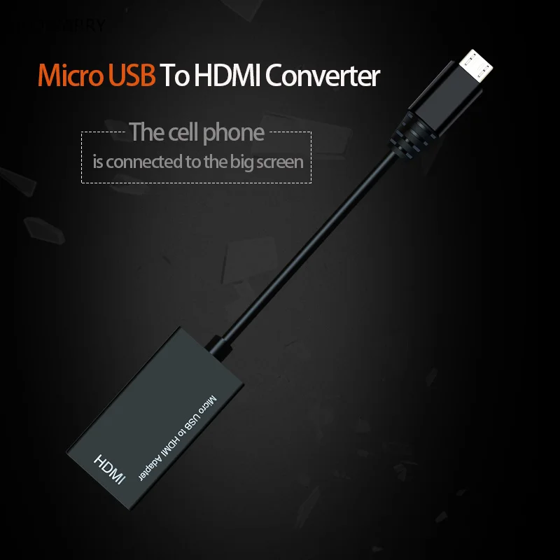 Micro USB к HDMI Кабель адаптер Mirco HD Конверсионный кабель для Мобильный телефон