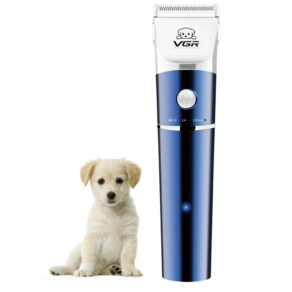 VGR триммер для собак профессиональные ножницы для стрижки домашних животных usb зарядка Беспроводная стрижка для домашних животных Машинка для стрижки волос для собак