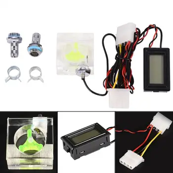 

Thermometer for Water Cooling DIY PC Computer 3 Way Flow Meter 4Pin Power Supply PC Water Cooling System Kit 5V - 24V