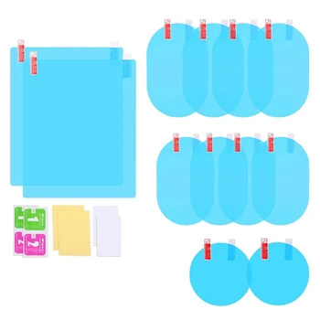 

12Pcs Car Rearview Mirror Film Car Side Mirror Anti-Glare Film Nano Film Anti-Fog Rain Waterproof Membrane Protector Car Rearvie