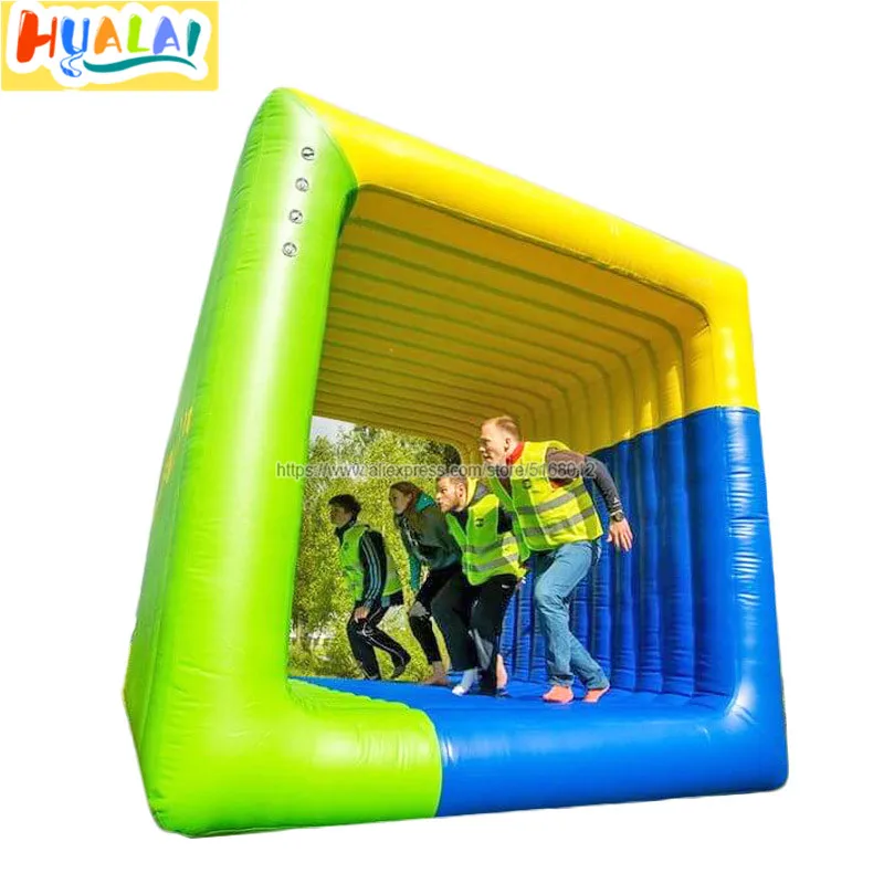 

team building inflatable FLIP-IT outdoor giant sports games rolling cube square rolling lawn roller interactive toys for sale