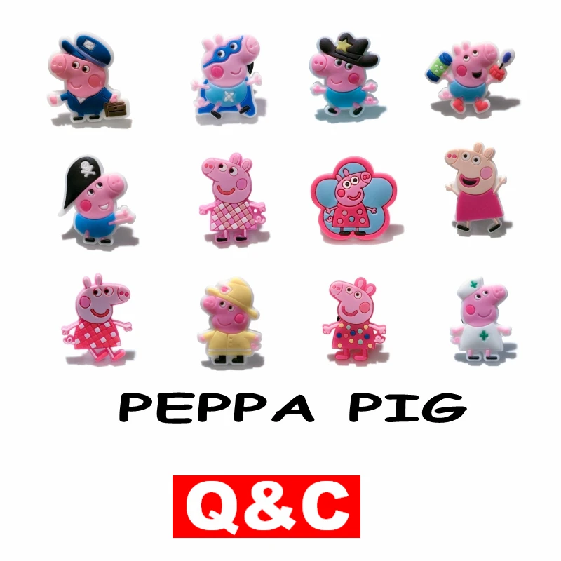 

Free shipping 1Pcs Hot PIG2 PVC Shoe Charms Shoe accessories Shoe decoration Shoe Buckles Accessories t Band Bracelets Croc JIBZ