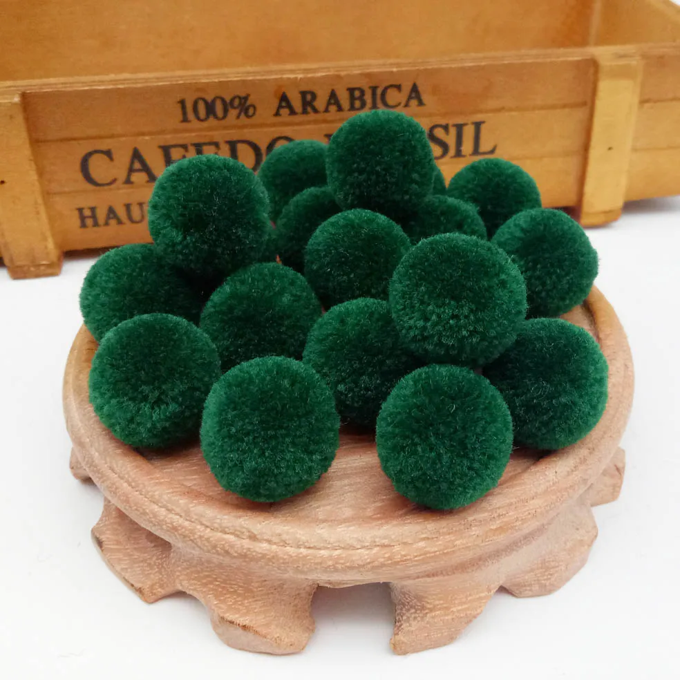 13 20mm Fluffy Pom Poms Jewelry Findings Solid Pompoms Ball DIY Handmade Kids Toys Wedding Decor DIY Sewing Craft Supplies Jewelry - Цвет: 13