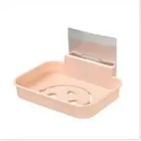 Nordic Pink VIERUODIS ванная комната душевая пластиковая мыльница для хранения ванной комнаты настенная самоклеющаяся кухонная подставка для губок сливной посуды - Цвет: Nordic Pink