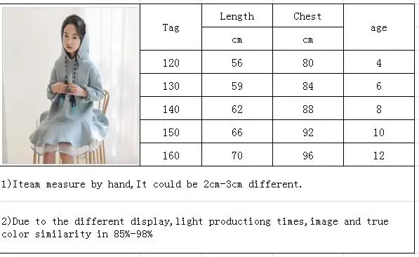 Осеннее платье для девочек Новинка года; повседневное свободное детское платье с капюшоном модное Хлопковое платье в стиле пэчворк с фатиновой юбкой в Корейском стиле Одежда для девочек-подростков