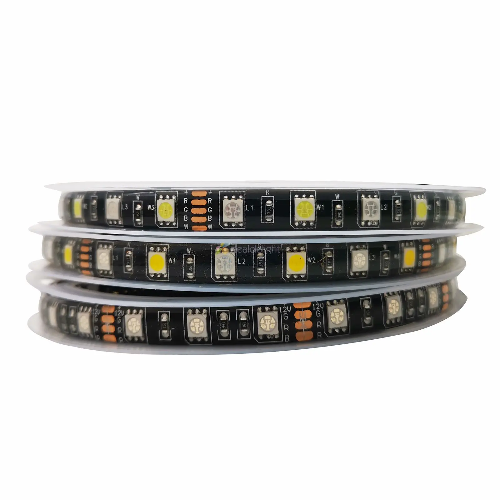 Черная печатная плата 5 М 5050 SMD 300 Led s RGB RGBW Белый теплый белый гибкая светодиодная