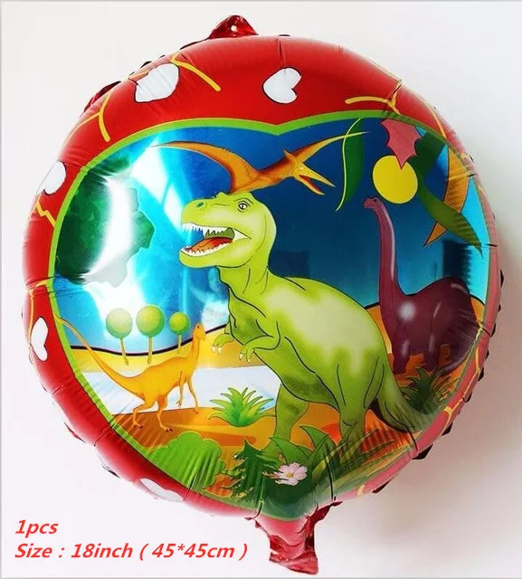10 шт./партия 12 дюймов динозавр день рождения шары Динозавр джунгли дикие животные латексные воздушные шары Дети День рождения воздушный шар Юрского периода - Цвет: as picture