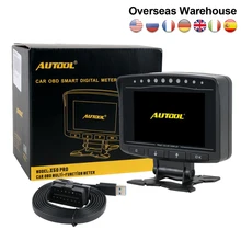 Autool x50 pro 12v carro head-up computador hud obd2 ii detecção de falhas exibição de pressão combustível velocímetro voltímetro temperatura alarme