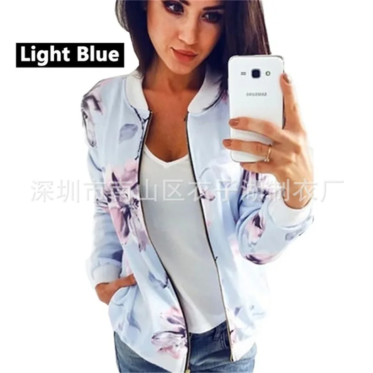AliExpress, стиль, короткое пальто с цветочным рисунком, куртка, топы W987