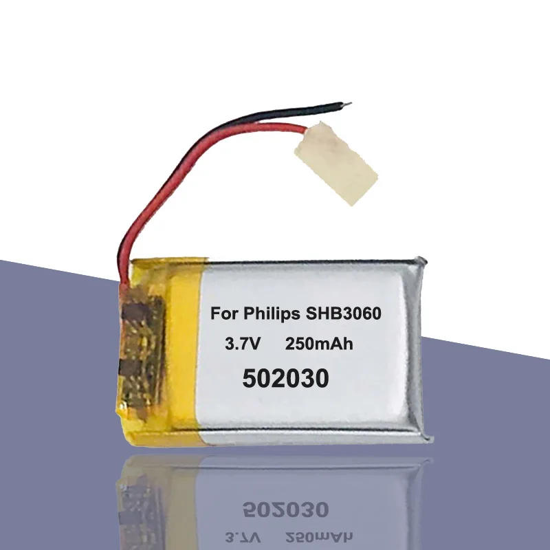 Аккумулятор для Philips shb3060 250 мАч 502030 052030 Bluetooth MP3 MP4 MP5 DIY игрушечный аккумулятор AKKU |