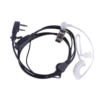 

2Pin Earpiece Noise Canceling Security Air Conduit Earphone Gift Transparent Radiation Protection Lightweight Interphone