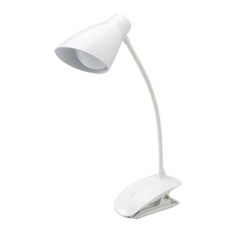 

LED Clip on Light, Battery Operated Reading Lamp, USB Rechargeable Book Light, Dimmable Touch-Bedside Lamp, Portable Desk Lamp w