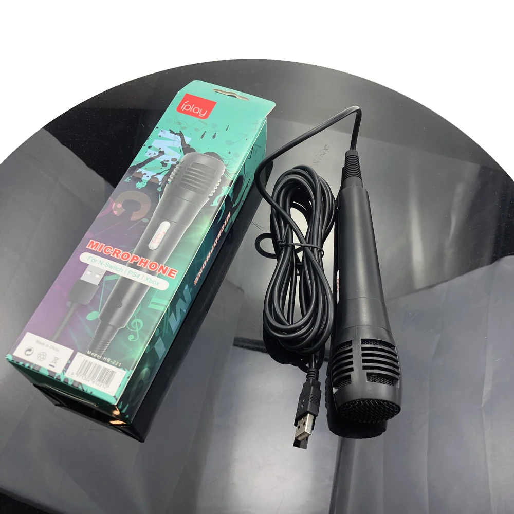 Microfono Cablato Usb Karaoke Mic Per Nintendo Switch Wii Ps4 Xbox Pc Microfono Di Registrazione A Condensatore Per Computer Ultra-Largo