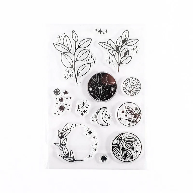 Silicone Clear Stamps Letter Digital Plant DIY Scrapbooking Craft Supplies Seal Card Scrapbooking Postage Photo Album Stamping clear stamps silicone stamps alphabet stamps embossing stamps