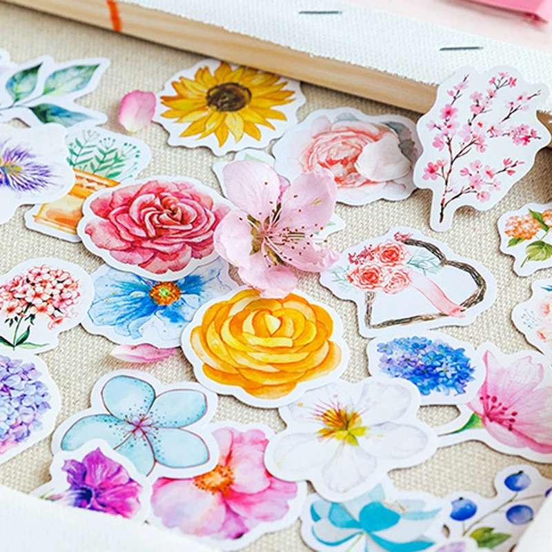 8 упак./лот каваи японского Decoracion журнал дневник цветок наклейки самоклеящиеся Стикеры Скрапбукинг для художественного оформления ногтей, наклейки для дневника