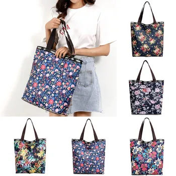 

Fashion Nylon Cloth Folding Bag Women's Handbag Printed Cloth Bag Shoulder Folding Bag Luxury Carteras Mujer De Hombro Y Bolsos