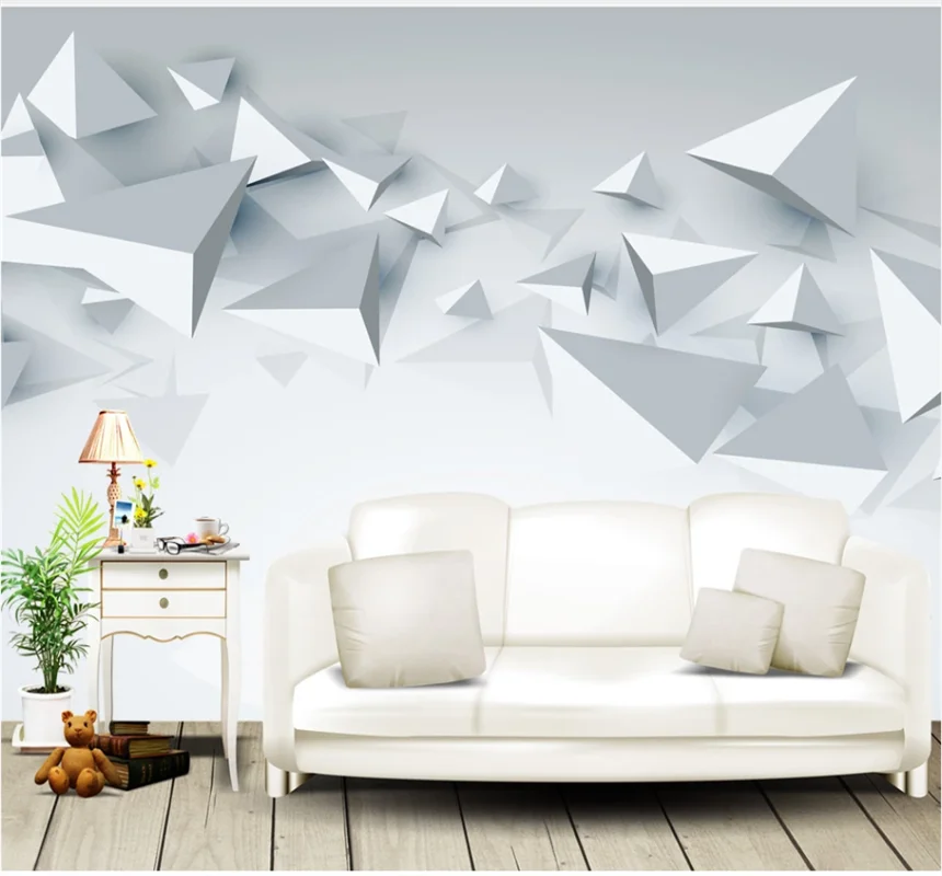 

xuesu Nordic simple abstract 3d 3d TV background wall custom wallpaper 8D wall cloth