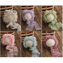 Jane Z Ann, кружевная шапка с оборками+ подушка, 2 шт., реквизит для фотосъемки новорожденных, аксессуары для студийной съемки