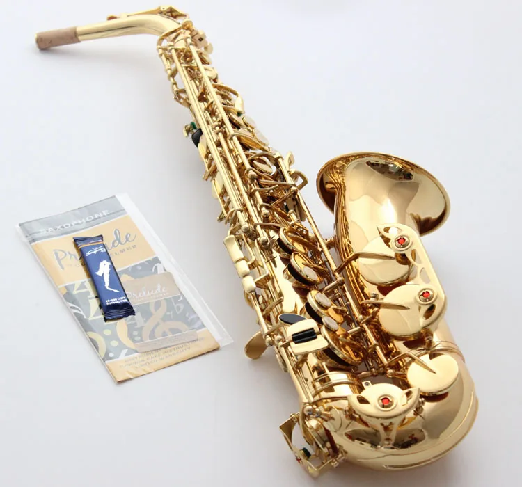 Музыкальный профессиональный саксофон Fancier Club Alto Conn Sax золотой лак чехол мундштук