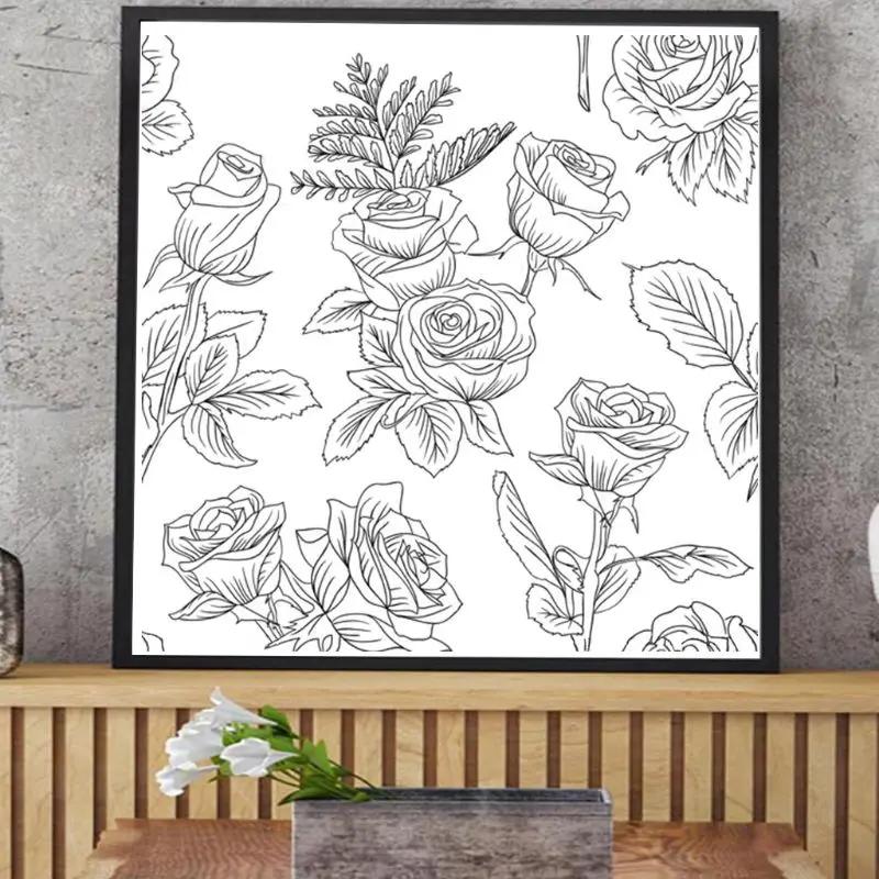 Силиконовый прозрачный штамп для самостоятельного изготовления красивых цветов