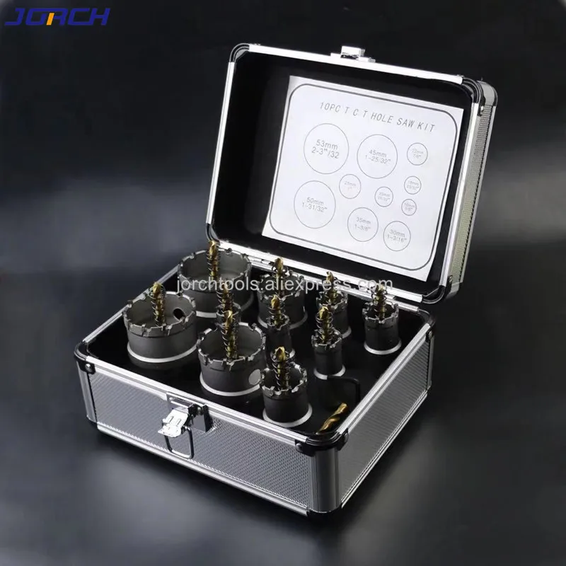 

Plating Titanium hole saw Drill Bit Set Hole Cutter Kit Hole Opener Scope of application stainless steel cast iron steel