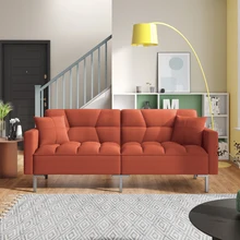Canapé lit en lin Convertible pliable, Durable, pour salon ou appartement, montage facile