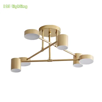 

Nordic Gold/White/Black LED Pendant Lamp Living room Dining room Hanglamp Minimalist Loft Decoration Indoor Hall Pendant Lights