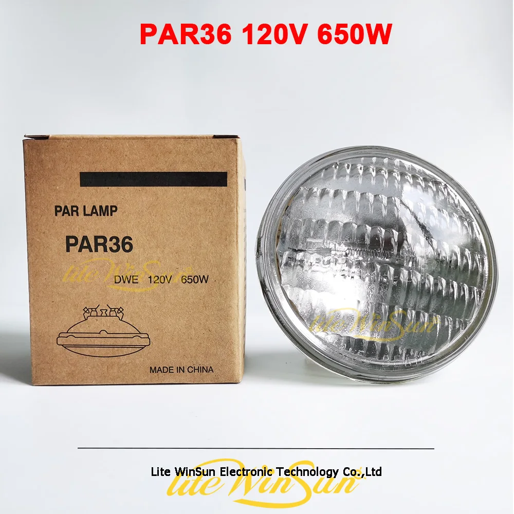 Par Lamp Par36 120V 650W Lamp Bulb Par Can Blinder Light Lamp Source Audience Light Replace Lamp Bulb