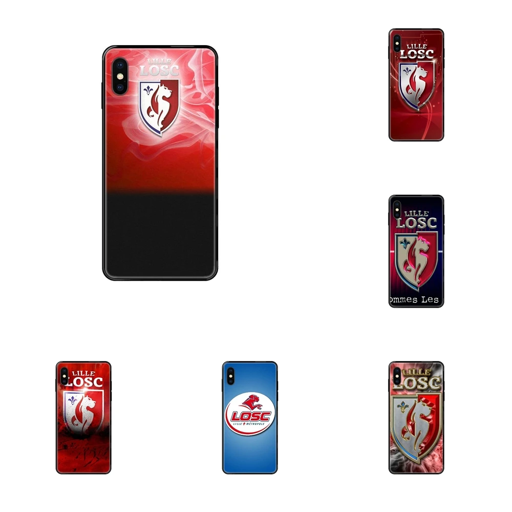 For iPhone 11 12 Pro 5 5S SE 5C 6 6S 7 8 X XR XS Plus Max Black Soft TPU Cell Cover Case Losc Lille Sale | Мобильные телефоны и
