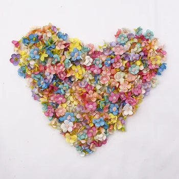 

New Spring Color 100pcs Multicolor Daisy Flower Head Mini Silk Artificial Flower For Wedding Engagement Party Home Decor DIY
