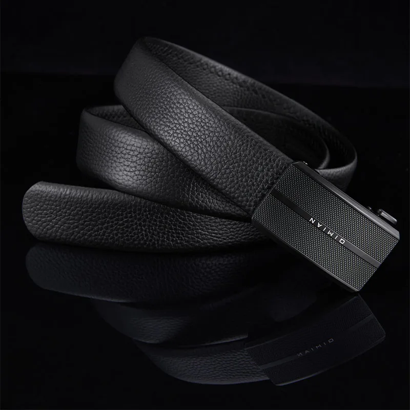 Xiaomi Qimian head layer cowhide Mens Belts Automatic Buckle Fashion Belts For Men Business Popular Male Brand Black Belts Soft (8)