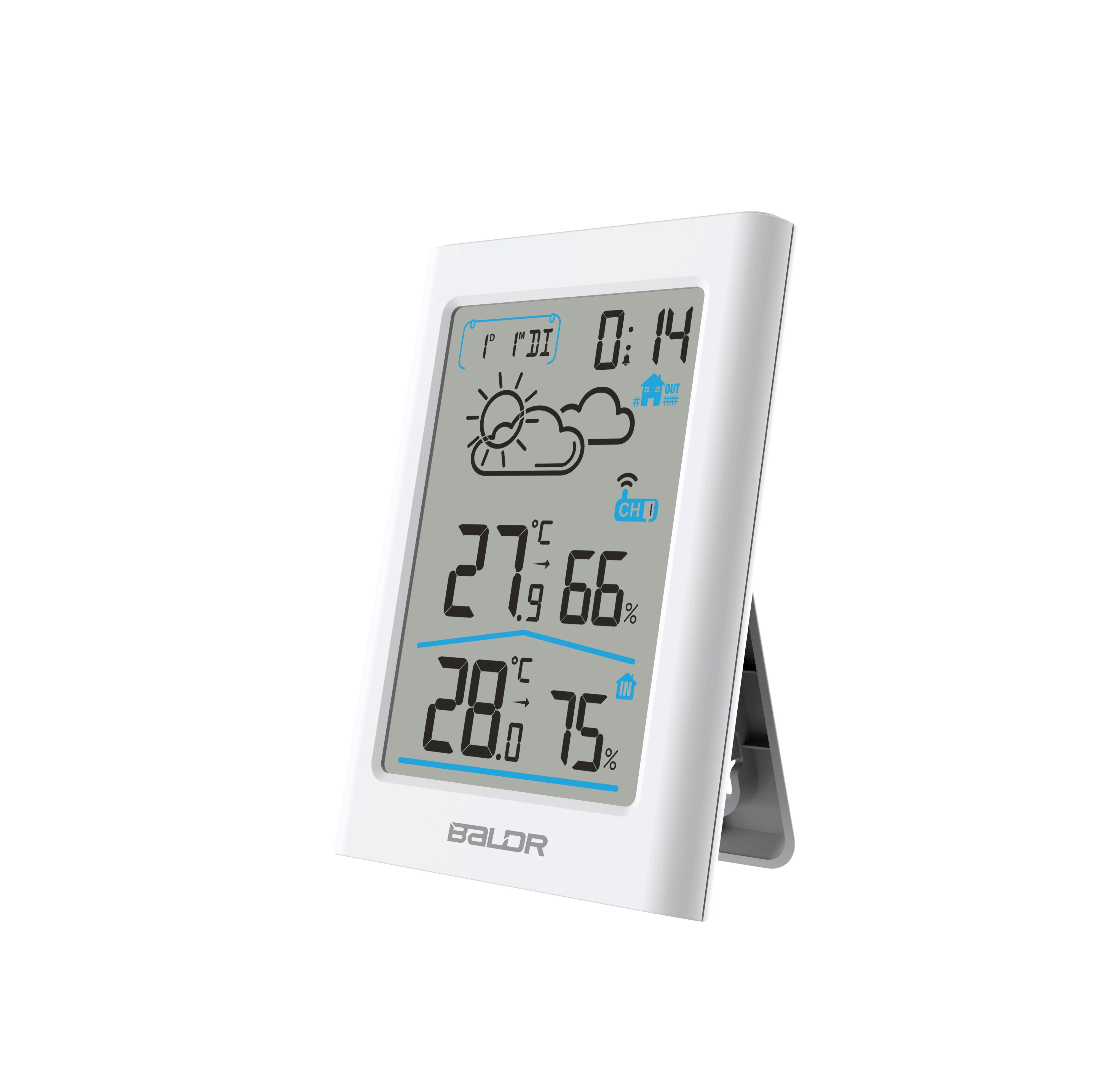 Goede Weerstation Digitale Thermometer Hygrometer Draadloze Sensor Forecast Temperatuur Horloge Muur Desk Wekker