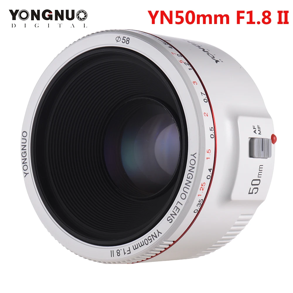 YONGNUO YN50mm YN35mm F1.4/F1.8/F1.8II/F2.0 стандартный основной объектив большая апертура Автофокус Объектив камеры для Canon EOS 70D 5D2