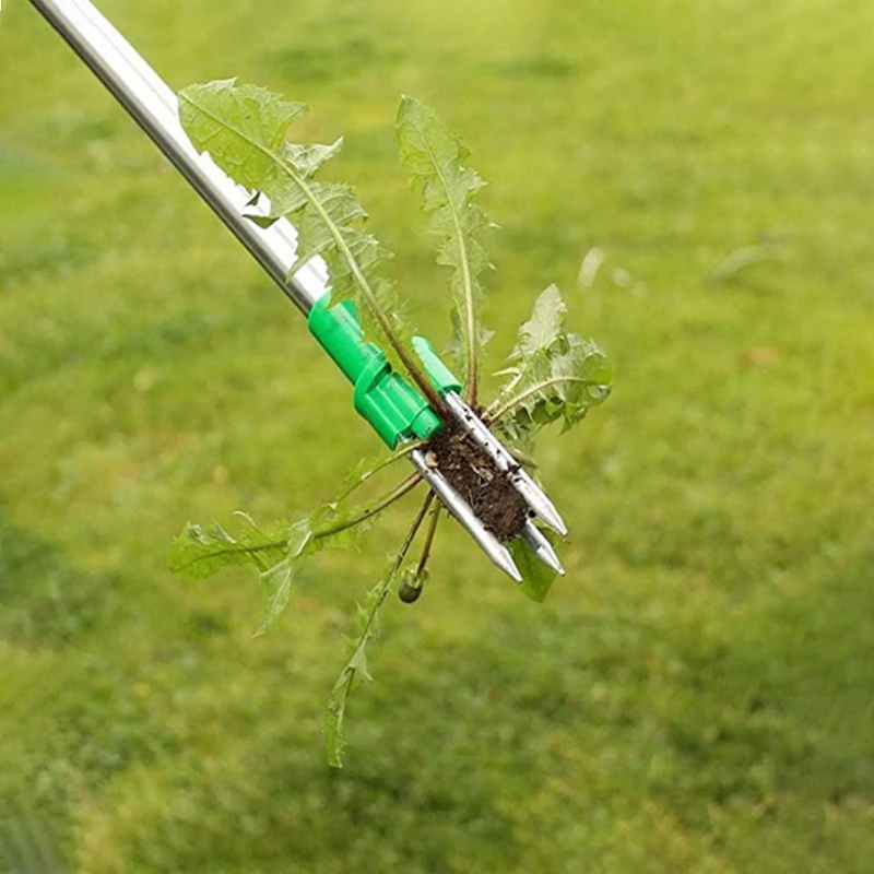 

Professional Grass-pulling Device PP Material Double-section Split Aluminum Tube ABS Weeding Artifact Potherb Weed-removing Tool