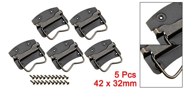 45mmx35mm 5 Pcs Uxcell 2/4/5/10 шт грудь кольцо тянуть ручки 42x32/54x42/65x49/76x60/87x67/89x65 мм Железный спрей- ящик с краской бронзового цвета - Цвет: 45mmx35mm 5 Pcs