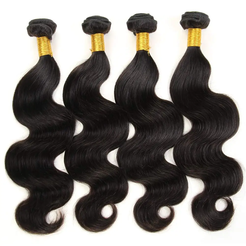 Magic 30 32 36 inch Body Wave Bundle With Lace Brazilian Human Hair Extension 3 4 Bundles With Frontal Baby Hair Remy Extension