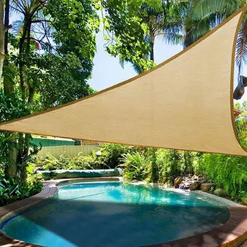 

Waterproof Sun Shelter Sunshade Protection Outdoor Canopy Garden Patio Pool Shade Sail Awning Camping Shade Cloth 3.5x3.5x3.5M