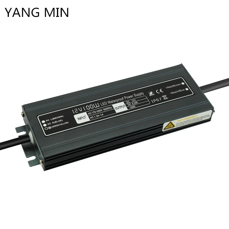 Free Shipping High Quality IP67 DC12V DC24V  30W  60W 100W  150W  200W  300W 400w Power Supply  for LED Strips , led Bar lamp dc12v 24v power supply 60w 100w 200w 300w 400w transformer led driver for lamp belt thin a d converter for led strip light