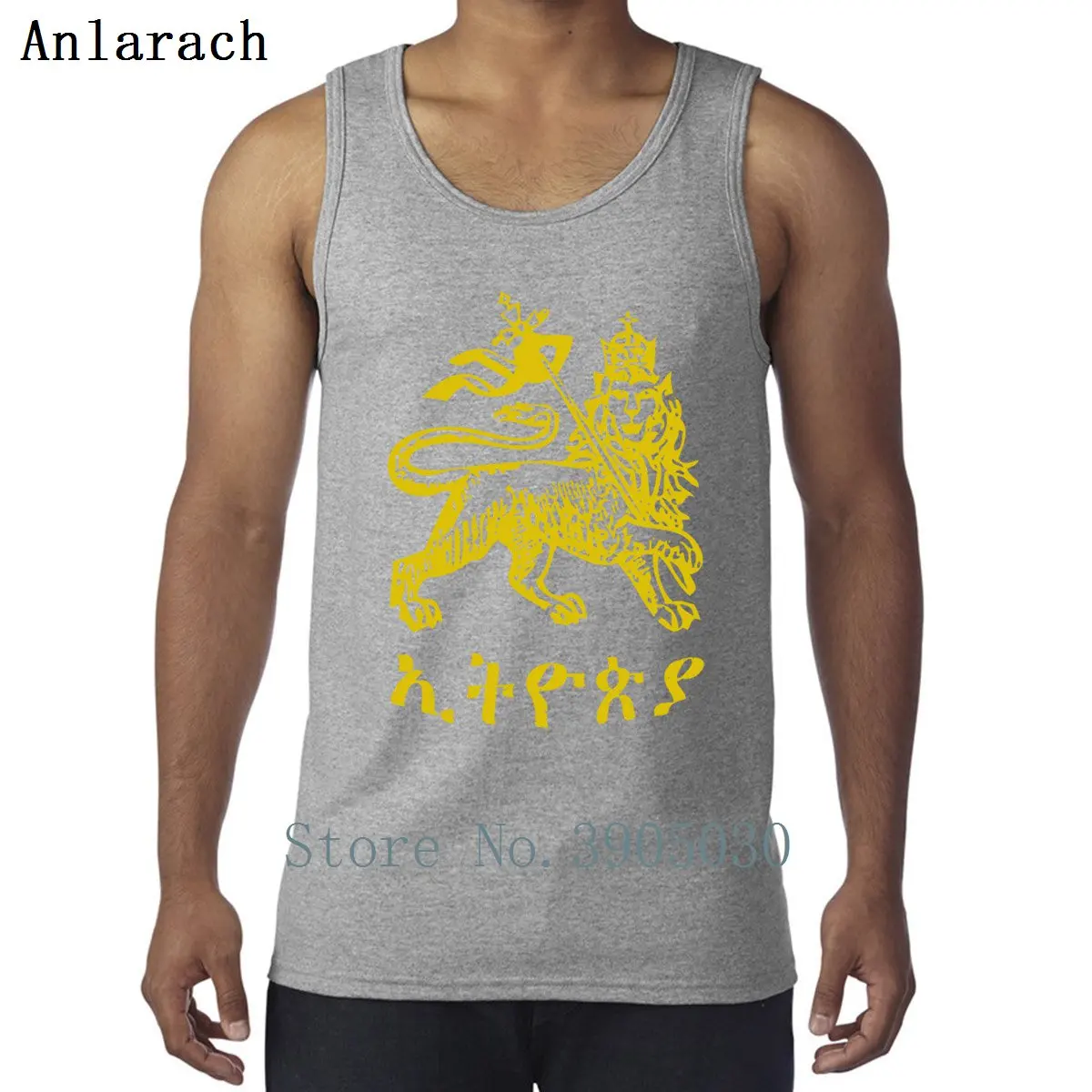 Ethiopia Lion Of Judah Vests Comfortable Sleeveless Famous Spring Tank Tops Men Designer Letters Famous Streetwear