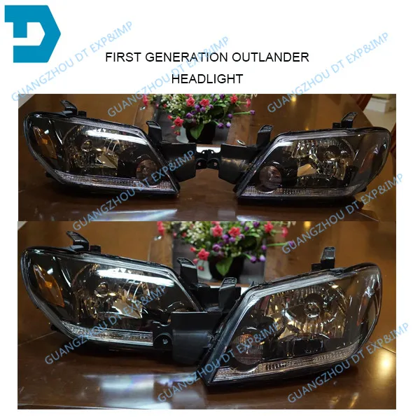 Headlight for outlander 2003-2007 head lamp for airtrek front lamp turning signal lamp mn150492 mn150492 lamp glass available