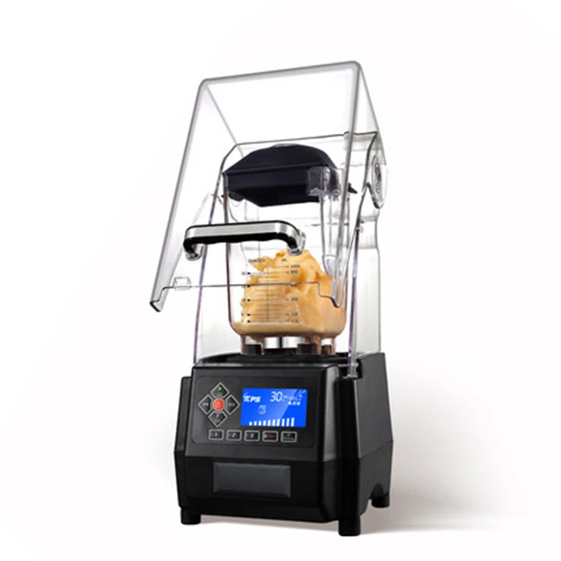 KS-10000 Smoothie Machine Silent Ice Machine Ice Crusher 2000ml Smoothie Mixer Tea Shop Commercial High Efficiency Crusher