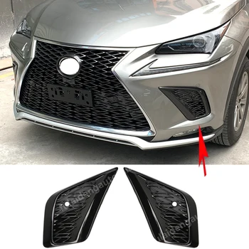 

Sport Style Black Front Bumper Fog Light Cover Grille Frame Bezel Trim For Lexus NX200t NX300h 2017-2019 Car accessories